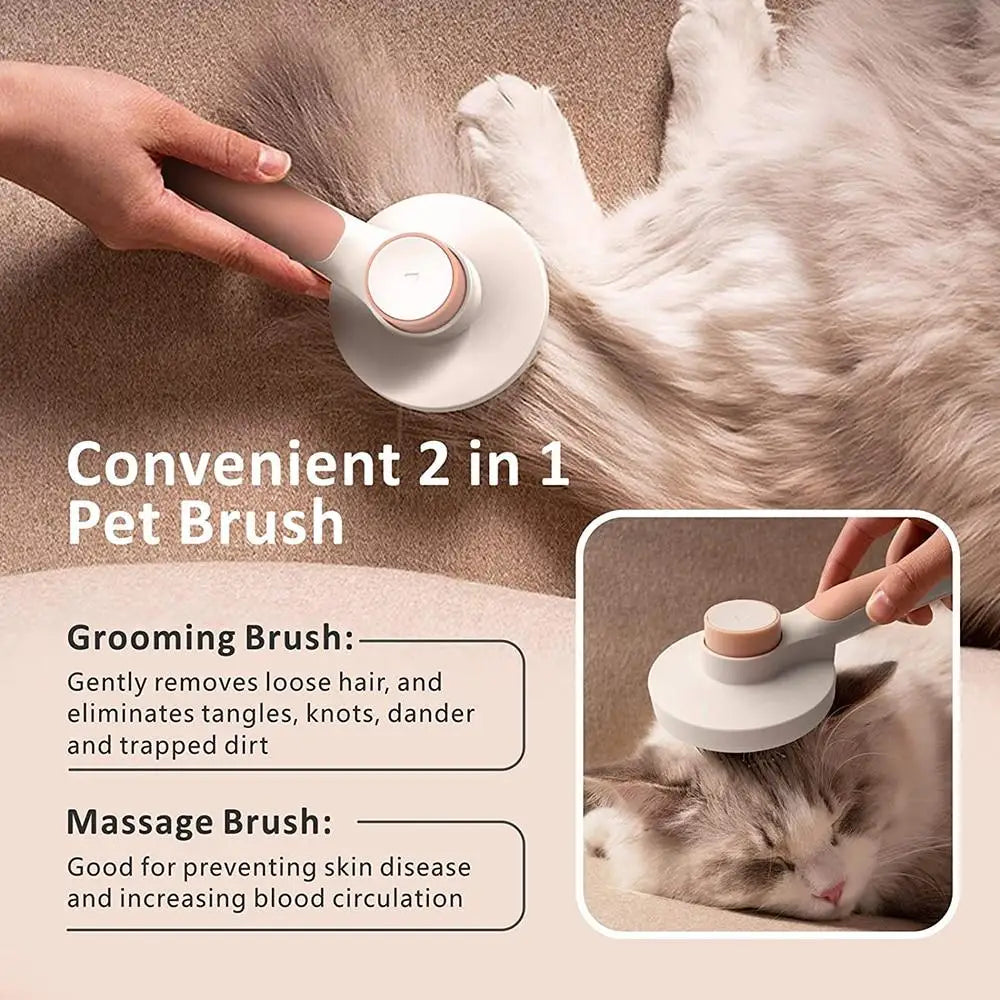 256-Needle Massage Comb: Effective Pet Hair Shedding and Gentle Fur Removal – A Must-Have Grooming Tool for Pet Owners!