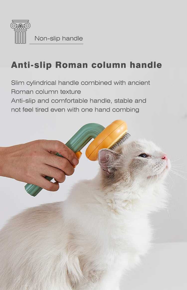 Pumpkin Pet Brush - Self-Cleaning Slicker Brush for Dogs and Cats