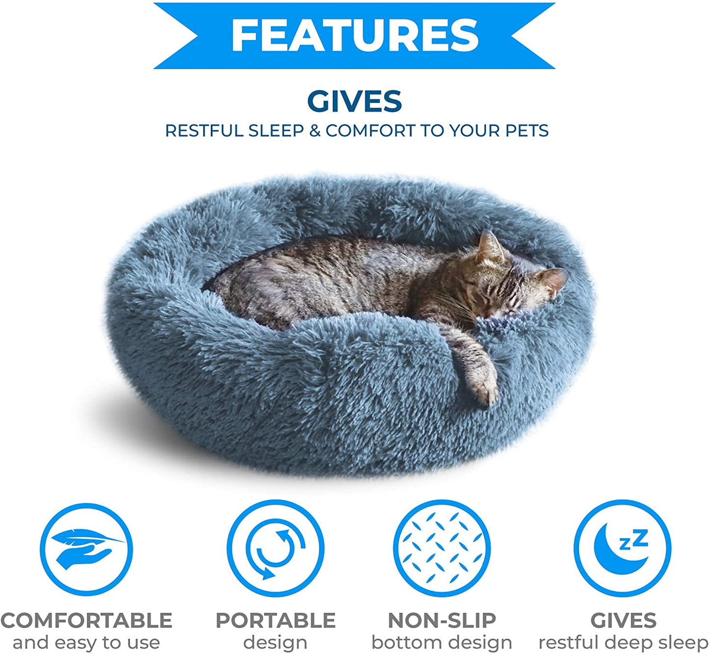 Round Cat Bed House