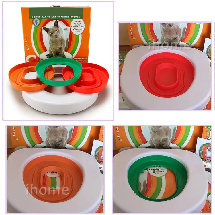 Cat Toilet Training Kit - Easy-to-Learn, High-Quality Litter Box for Cats