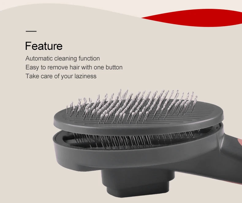 256-Needle Massage Comb: Effective Pet Hair Shedding and Gentle Fur Removal – A Must-Have Grooming Tool for Pet Owners!