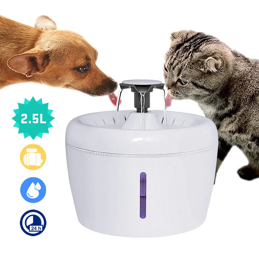 2.5L Automatic Cat Fountain Water Drinking Feeder Bowl Pet