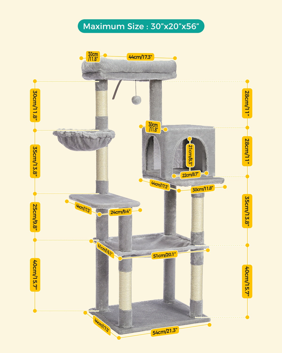 Cat Tree Tower House Condo