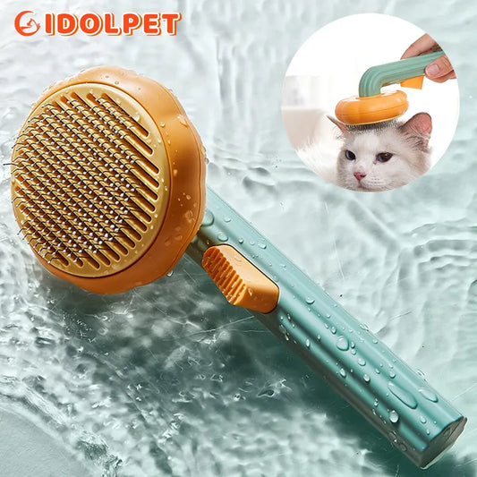 Pumpkin Pet Brush - Self-Cleaning Slicker Brush for Dogs and Cats